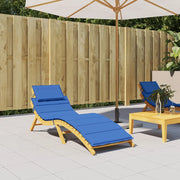 Cuscino per Lettino Blu Reale 186x58x4 cm in Tessuto Oxford 314168
