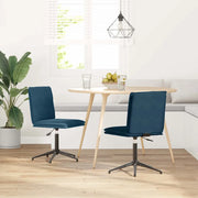 vidaXL Sedie da Pranzo 2 pz Blu in Velluto