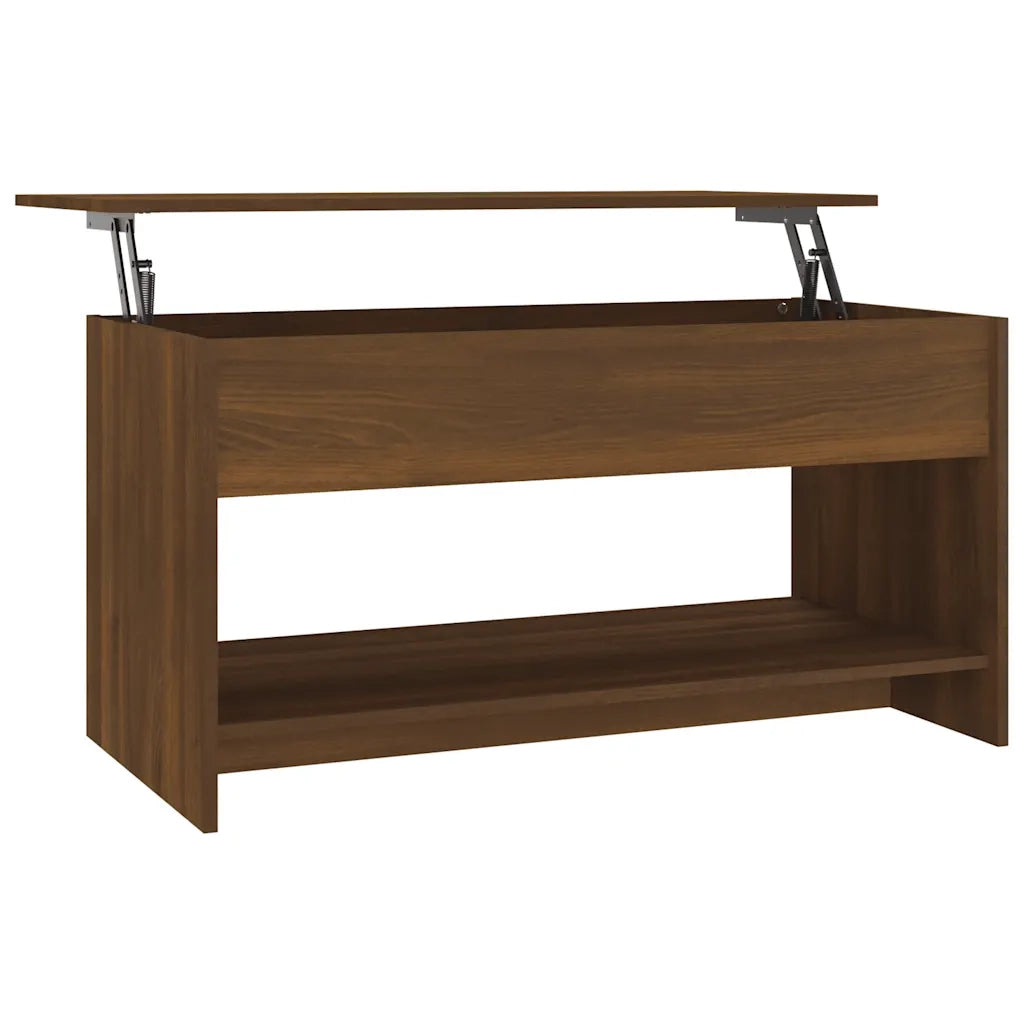 Tavolino Salotto Rovere Marrone 102x50x52,5cm Legno Multistrato 819292