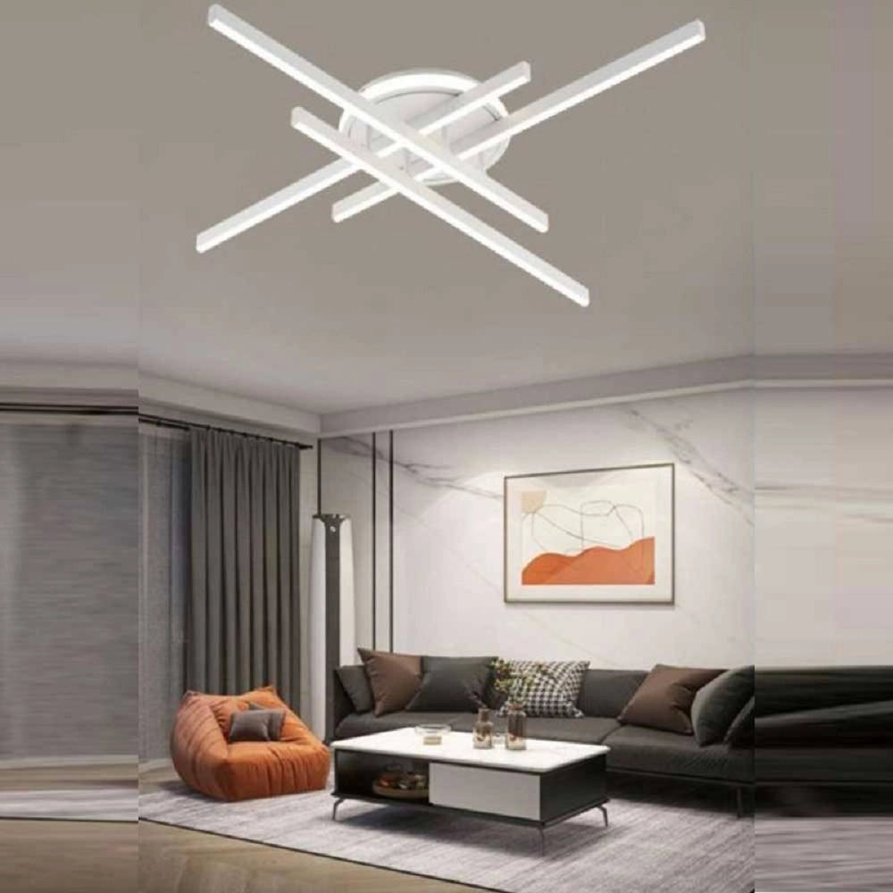 Trade Shop - Plafoniera Led 45 W Bianca Da Soffitto Lampadario Luce 6500k 4000k 3000k Pn-21b -