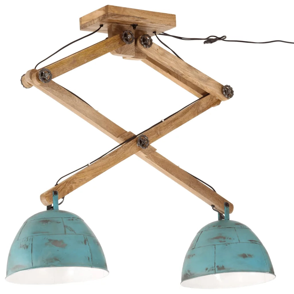 Lampada da Soffitto 25 W Blu Anticato 29x18x85 cm E27 371933