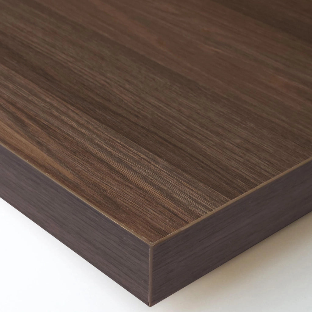Credenza, Mobile, Cucina, 207x91x35 cm, 4 Porte, Design industriale, LED, Rovere scuro e Nero