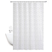 Trade Shop - Tenda Doccia Antimuffa Impermeabile Bagno 180 X 200 Cm Con Anelli Quadrati 59391 -