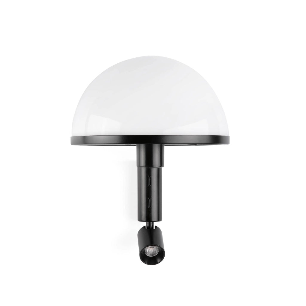 DOME Applique nera con lettore LED