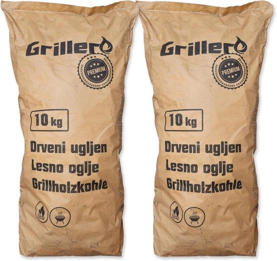 Carbone di Faggio da 20 kg - Carbone da BBQ di Alta Qualità per Steakhouse