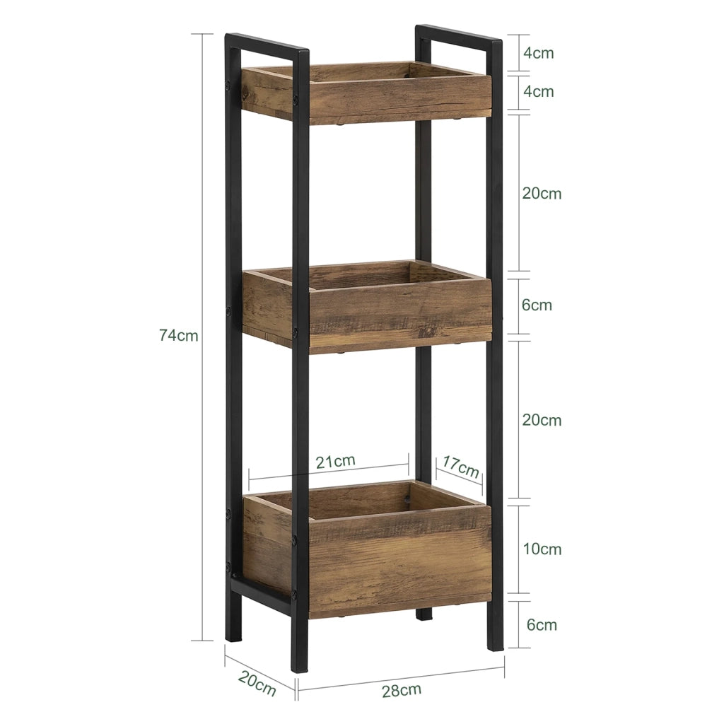 biancheria bagno cesta bagno cesta biancheria Scaffale Bagno cesta scaffale mobili bagno salvaspazio marrone FRG226-F