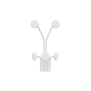 Gancio da parete in metallo "Giraffe" - 24 x 16 x 40 cm - Bianco
