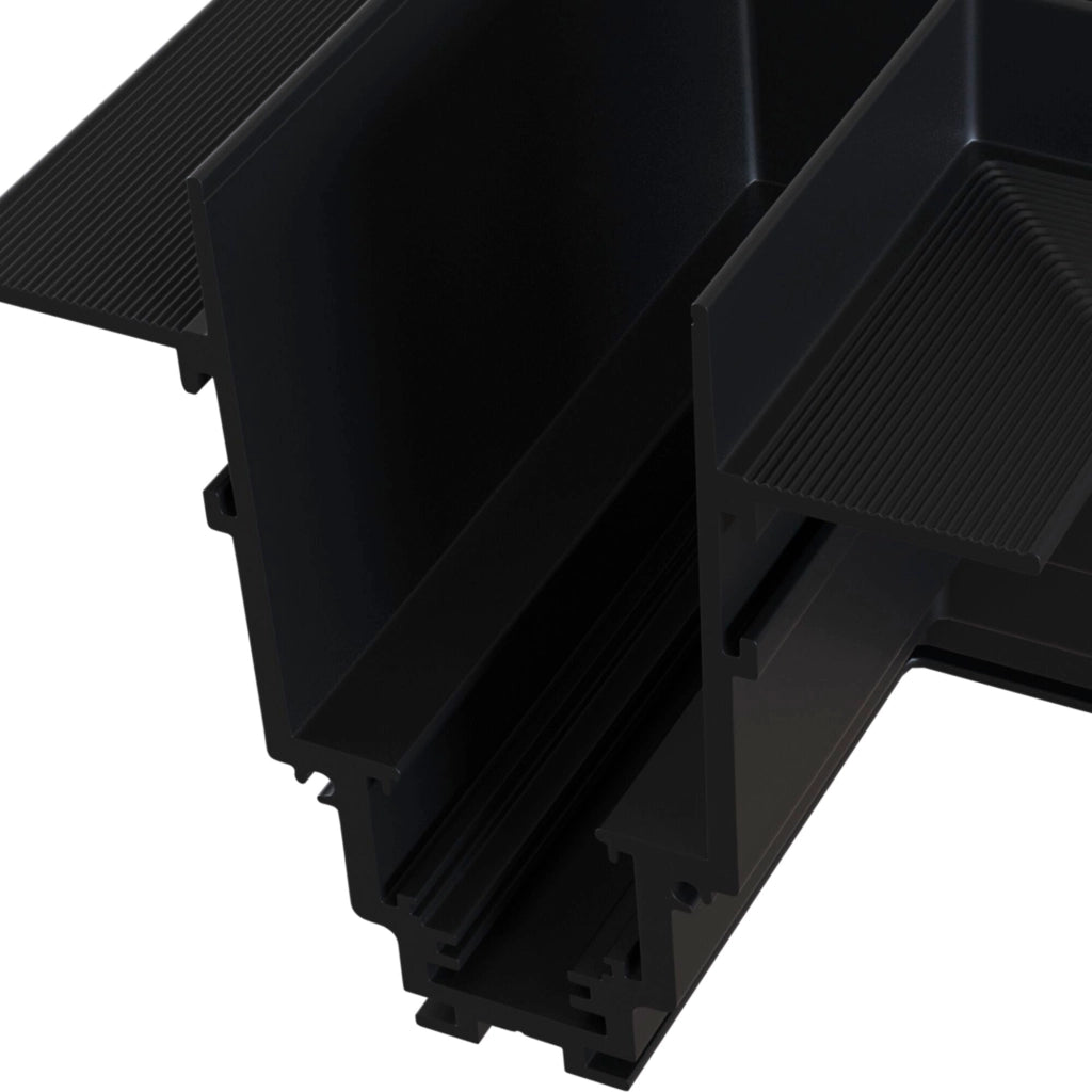 Connettore ad Angolo per Sistema Illuminazione a Binario  Nero
