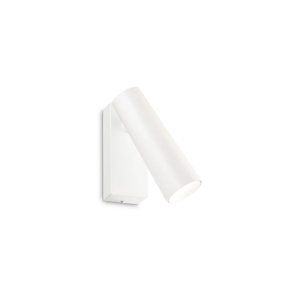 Applique Moderna Pipe Metallo Bianco Led 7W 3000K Luce Calda