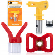 Set di Accessori per Verniciatura Rosfix – Ugello Ultra Spray Modello 519 e Protezione | Compatibile con Pistole