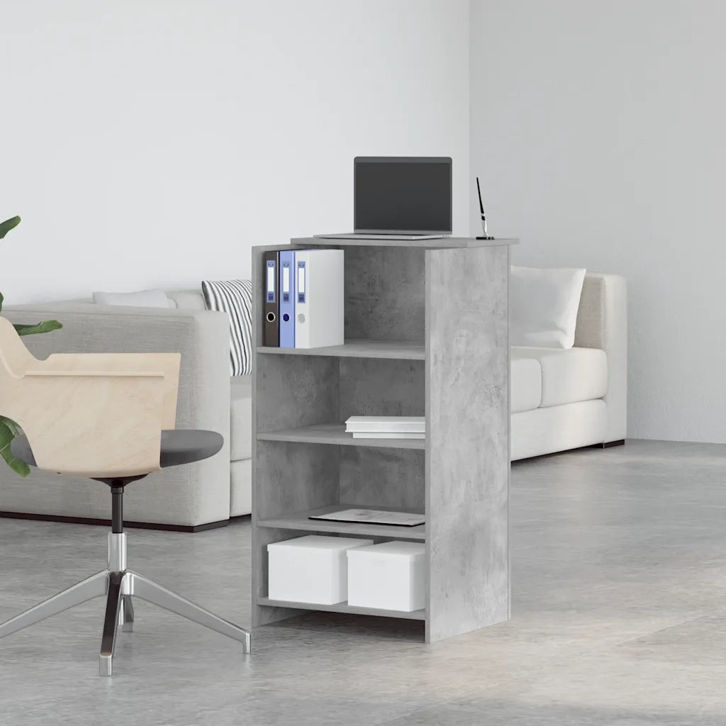 Banco Reception Grigio Cemento 55x50x103,5 cm Legno Multistrato 859018