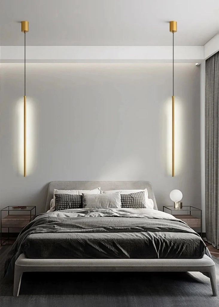 Lampada Da Soffitto Led App1414-c Gold 100cm