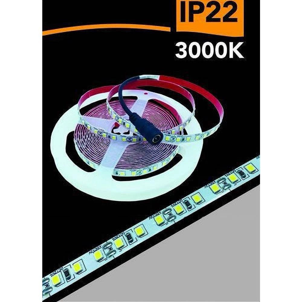Trade Shop - Striscia Led 2835 Strip 5mt Bobina Luce 3000k 4000k 6500k Blu Ip22 2835-12v -