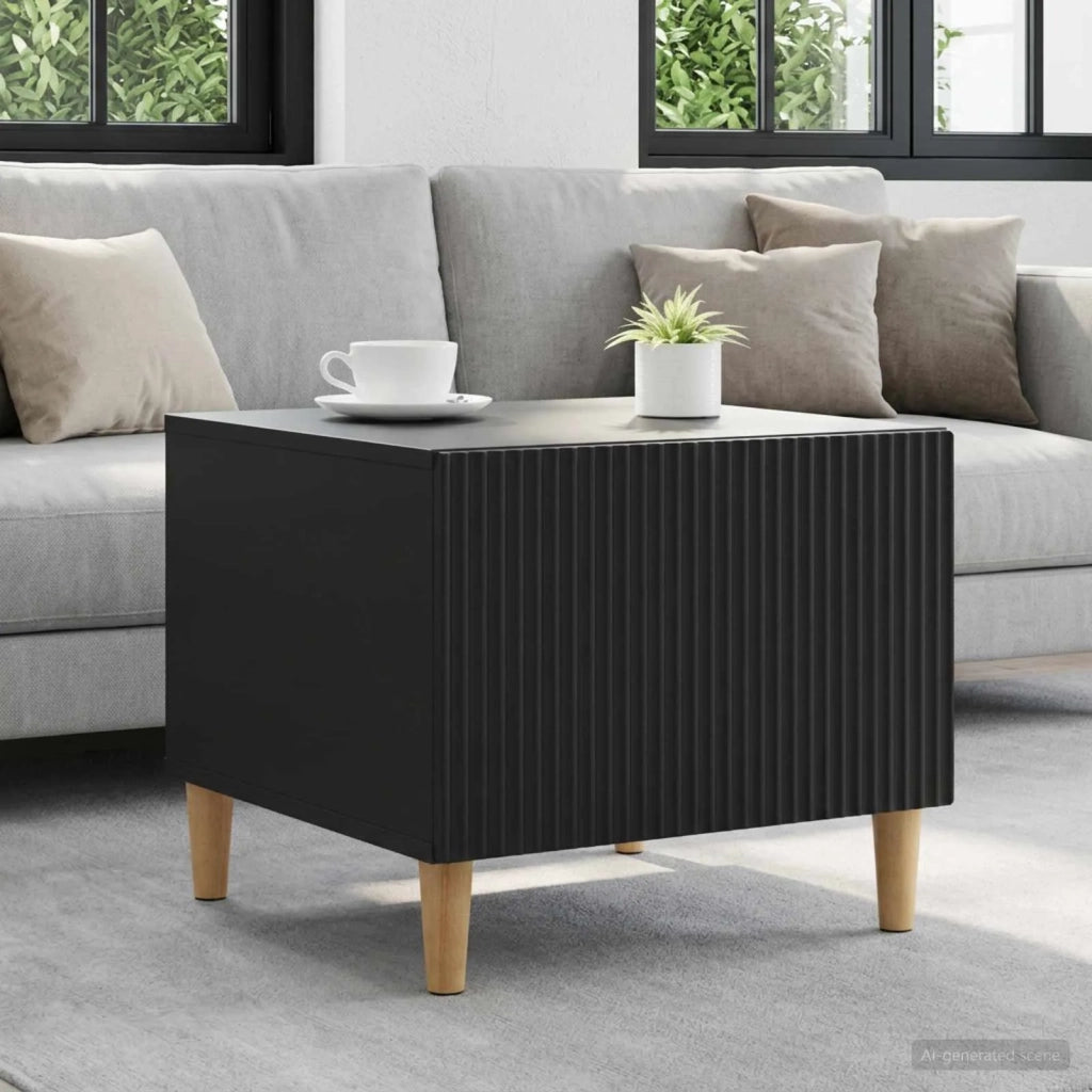 Tavolino da salotto Nero 49 x 50 x 40 cm Legno ingegnerizzato 894736