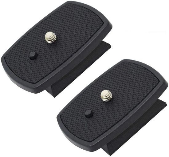 Set di 2 adattatori per stativo con connessione rapida per la fissazione della fotocamera, compatibile con Basics 60-inch Velbon compatibile con CX-444 CX-888 CX-460 CX-460mini CX-470 CX-570 CX-690 DF-50 VCT-D580RM VCT-D680RM VCT-R640