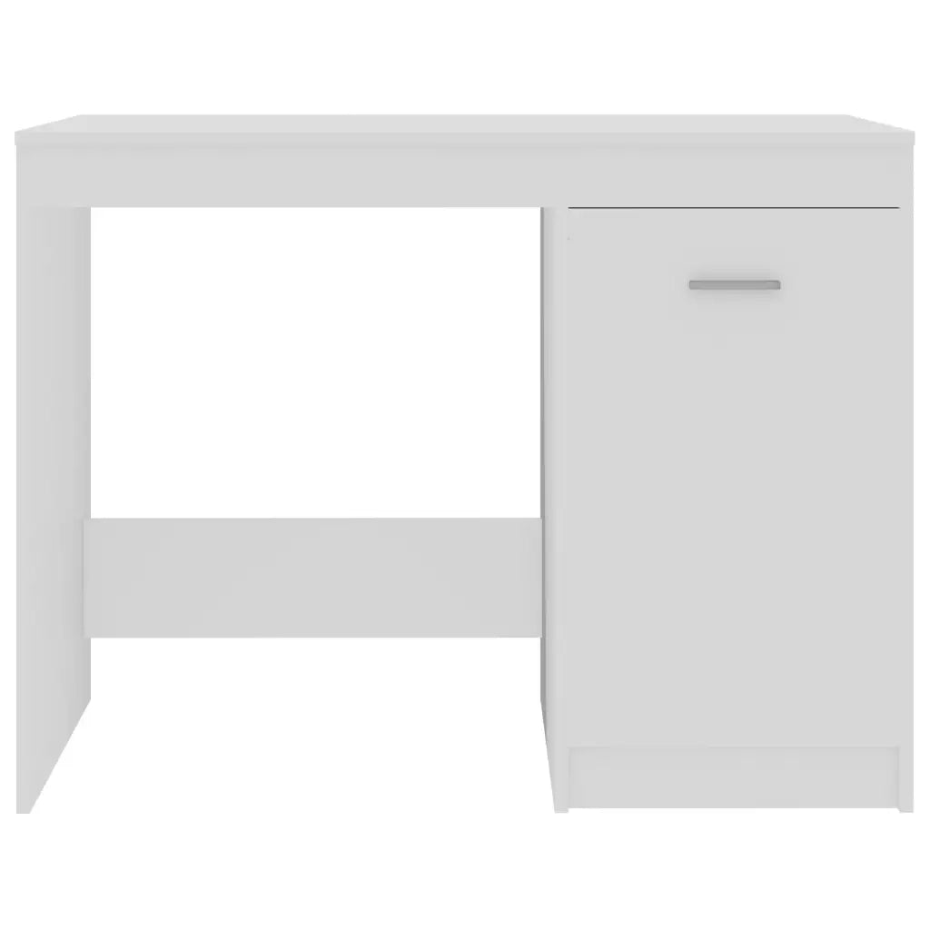 Scrivania | Tavolo da Ufficio Bianca 100x50x76 cm in Legno Multistrato