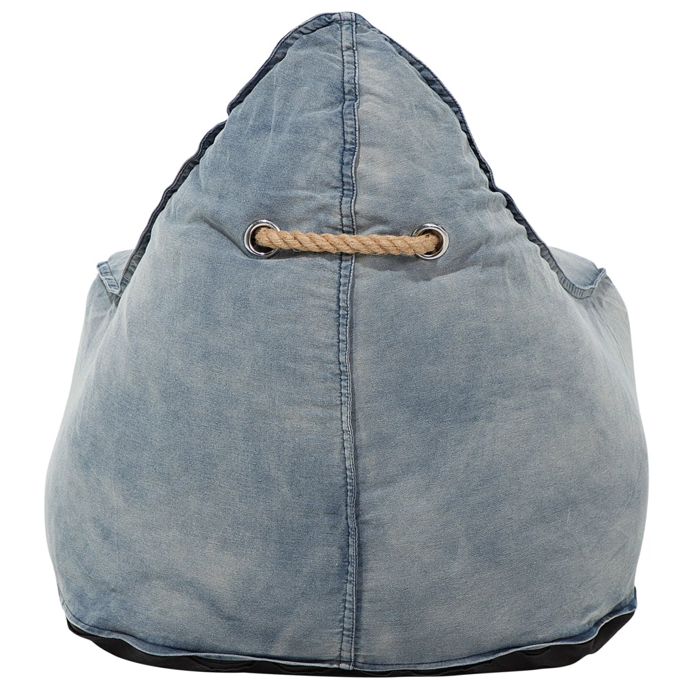 Sedia a sacco a goccia a goccia Sedia a Pour Poltrona sacco blu Sedia da gaming in denim moderno