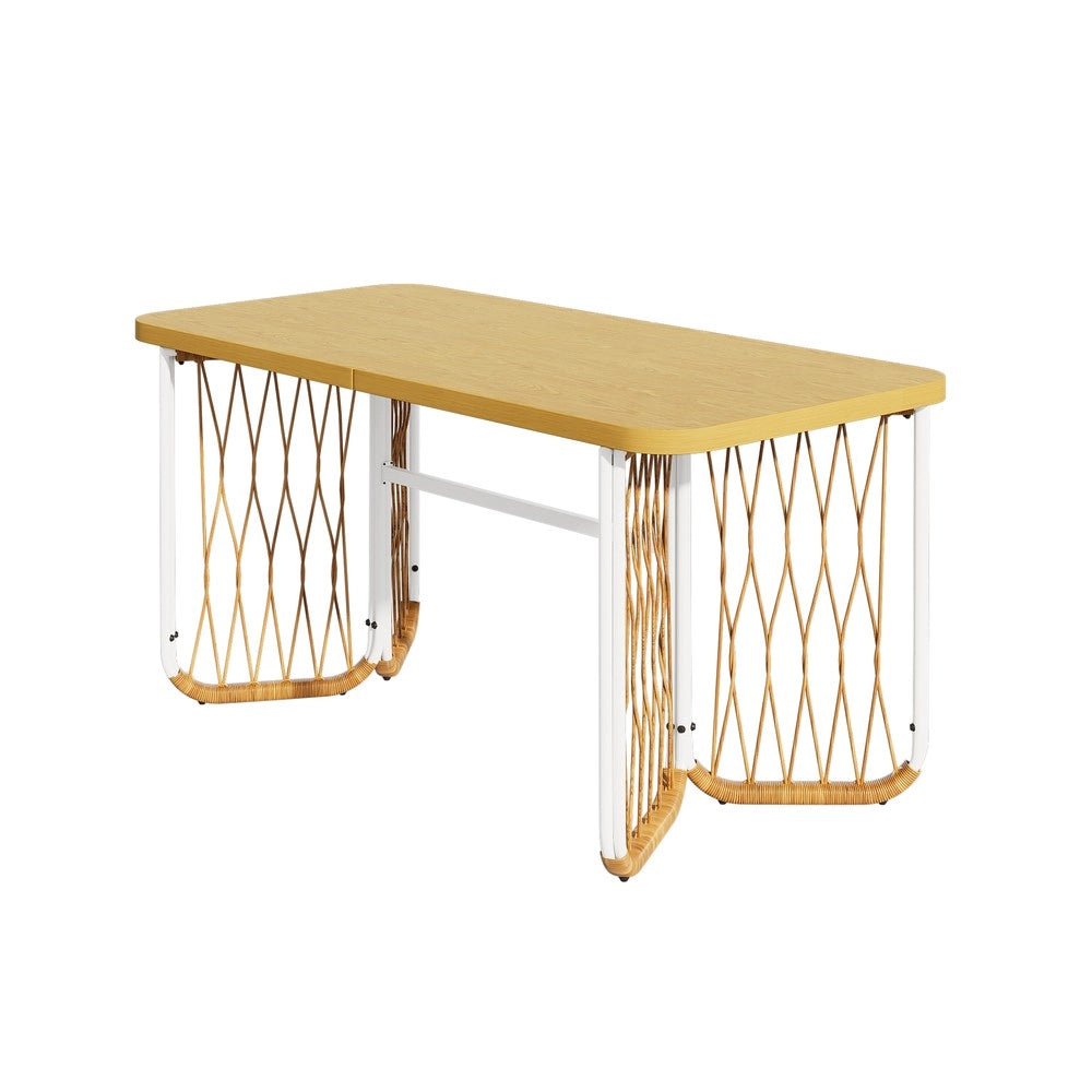 Set da Giardino con Cuscini ¨C Xylo ¨C Polyrattan, Braccioli, Metallo