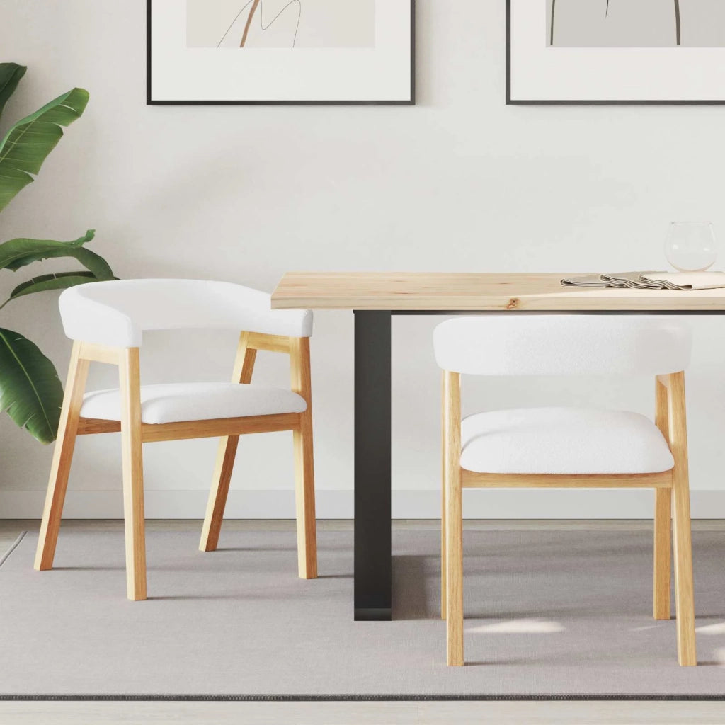 Sedie da pranzo 2 pz | Sedie da cucina Naturale 54 x 57 x 73 cm