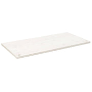 Piano Tavolo | Superficie Tavolo | Piano Scrivania Bianco 100x50x2,5 cm in Legno Massello di Pino