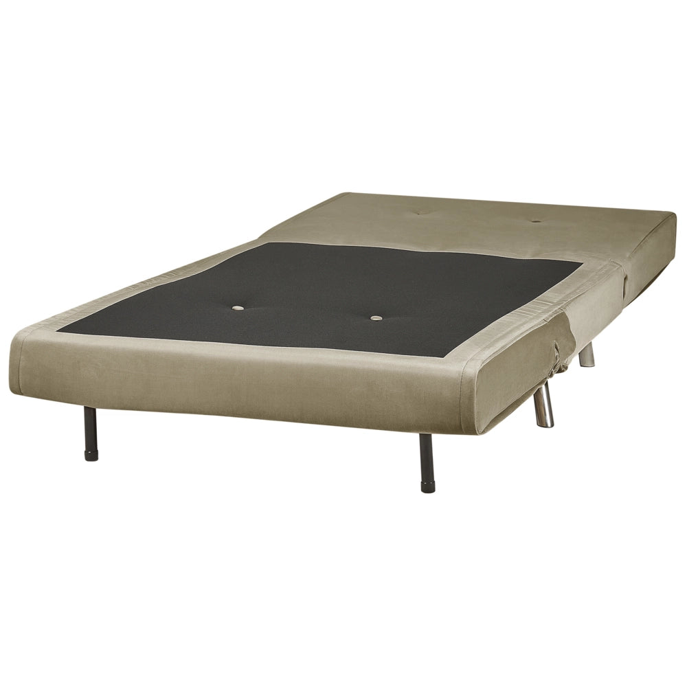 Divano letto di colore verde oliva tessuto imbottito poltrona letto singolo pieghevole soggiorno