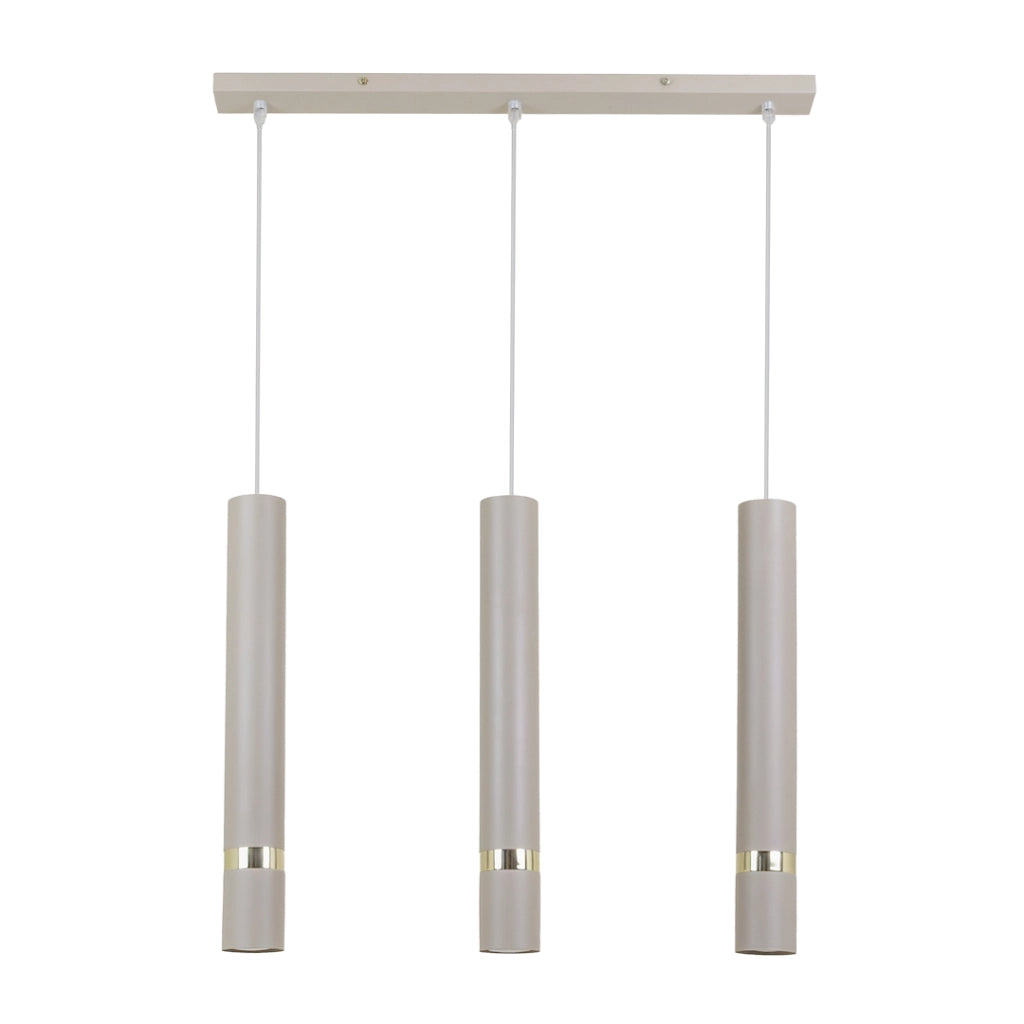 Lampada sospensione barra JOKER cashmere oro 3xGU10 Milagro