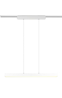 Lampada a Sospensione da Interno a led in Metallo Bianco Opaco