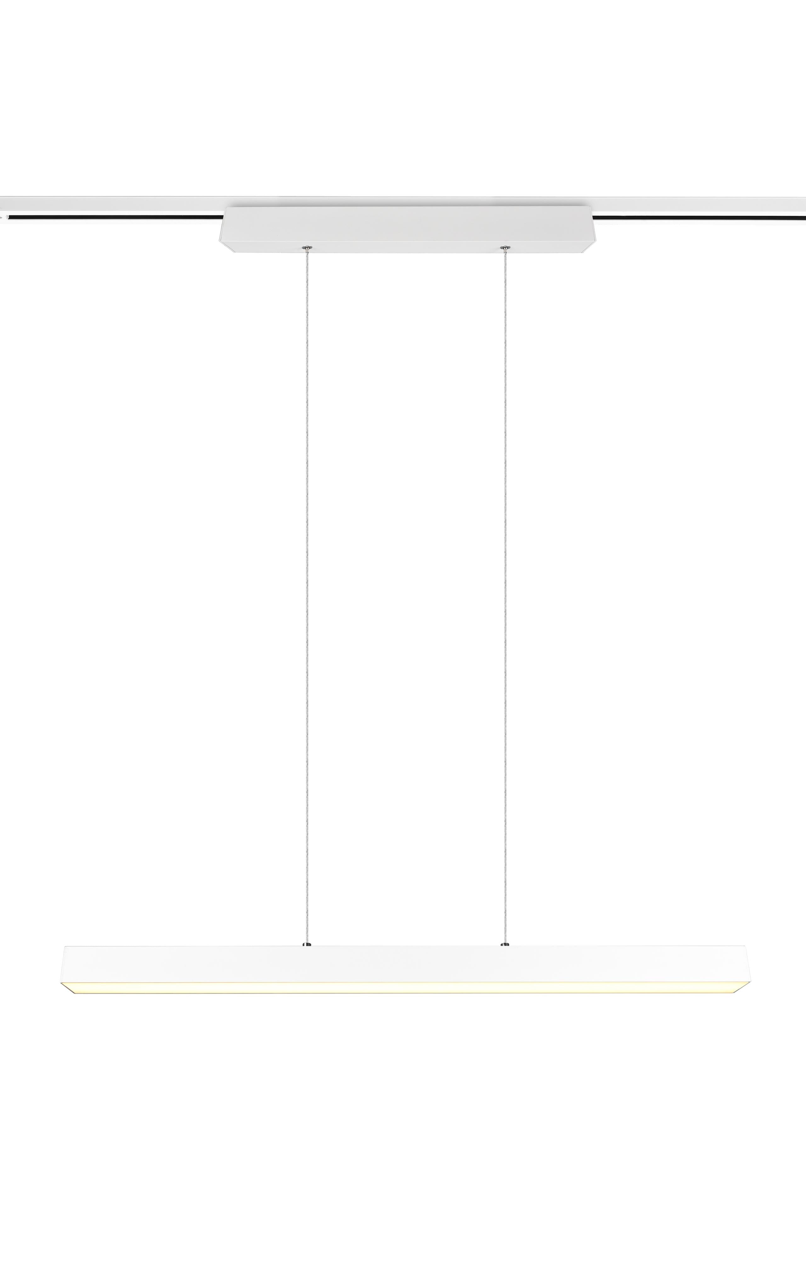 Lampada a Sospensione da Interno a led in Metallo Bianco Opaco