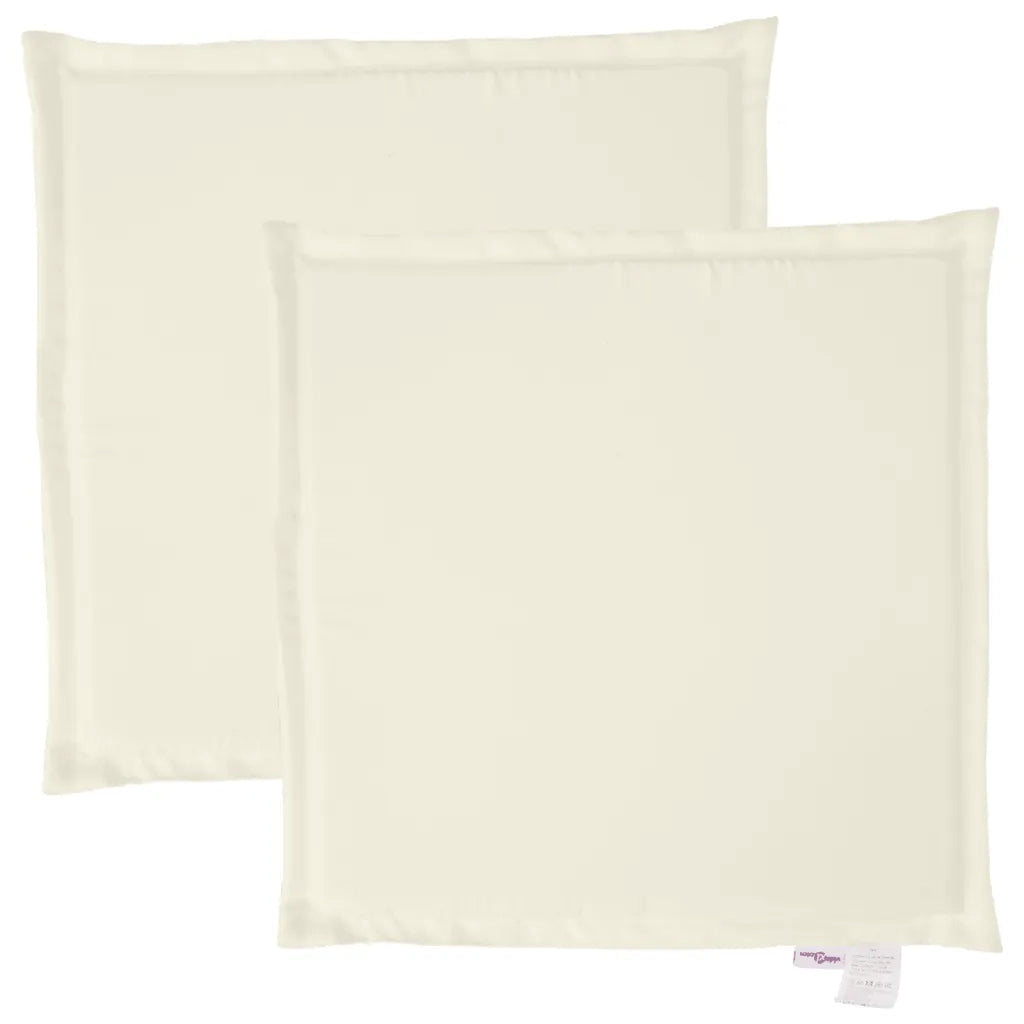 Imbottitura per Seduta Giardino 2pz Crema 45x45x2 cm Quadrata