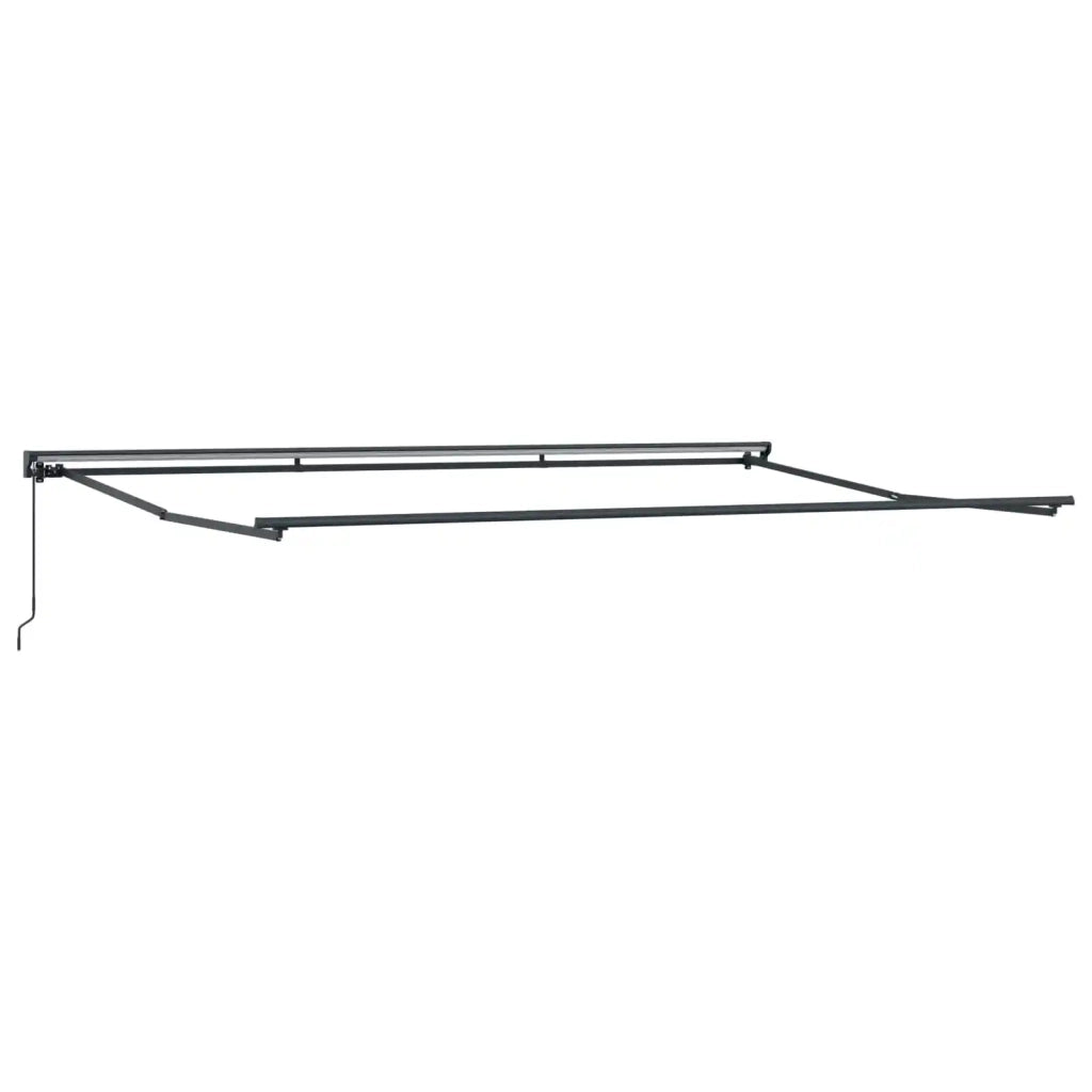 Tenda retrattile manuale Grigio chiaro e bianco 4 × 3,5 m 3426144