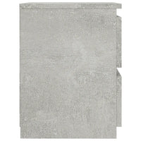 Comodini 2pz Grigio Cemento 30x30x40 cm in Legno Multistrato 800522