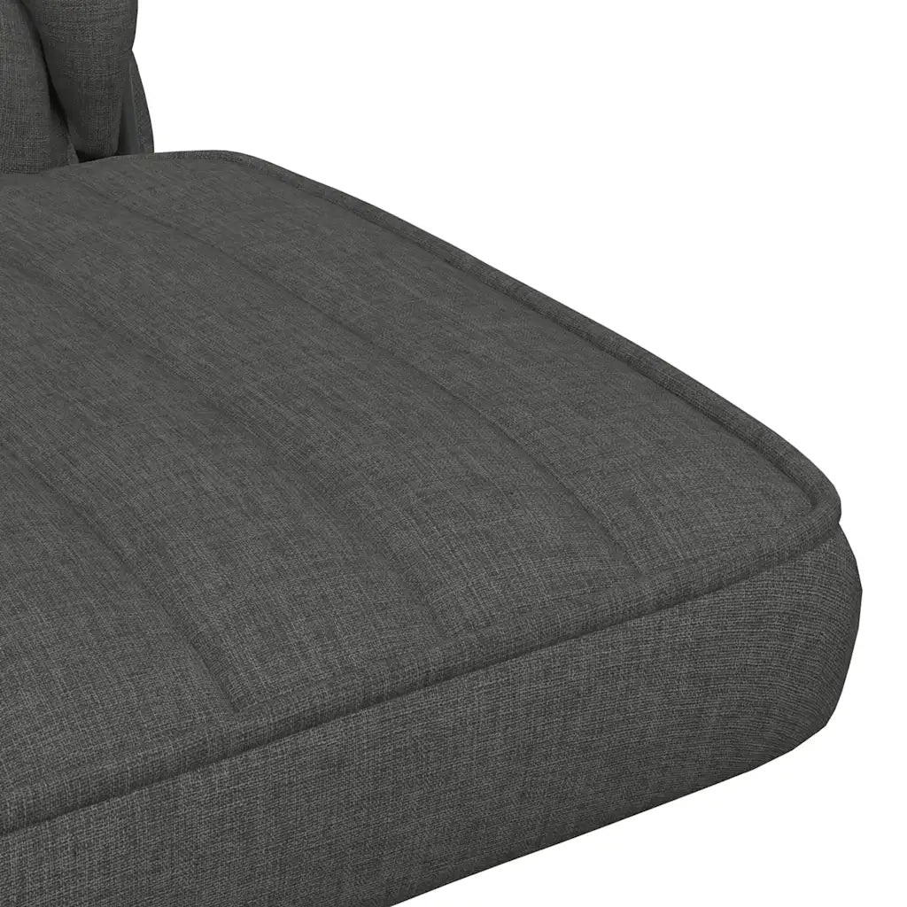 vidaXL Sedia da Ufficio Girevole Grigio Scuro in Tessuto