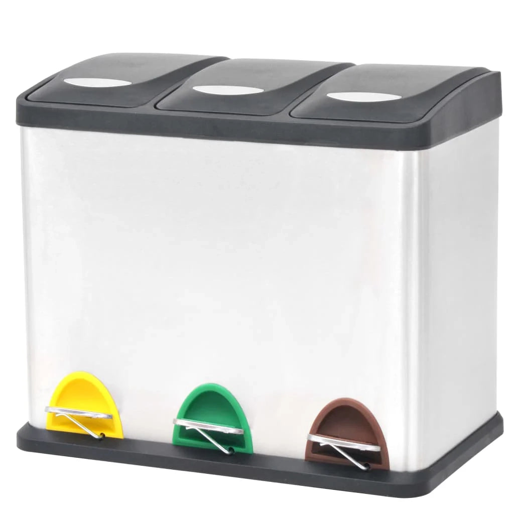 Pattumiera in acciaio inox 46 x 26,5 x 39,5 cm 24 litri 02_0006060