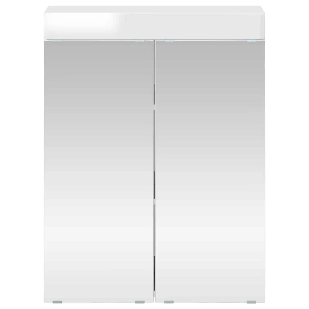 Mobiletto per specchio da bagno con porta TULUM Bianco Lucido 880365