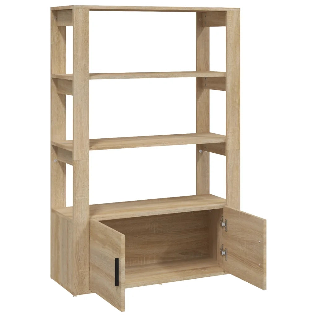 Credenza-Buffet-Armadio da cucina Rovere Sonoma 80x30x119,5 cm in Legno Multistrato