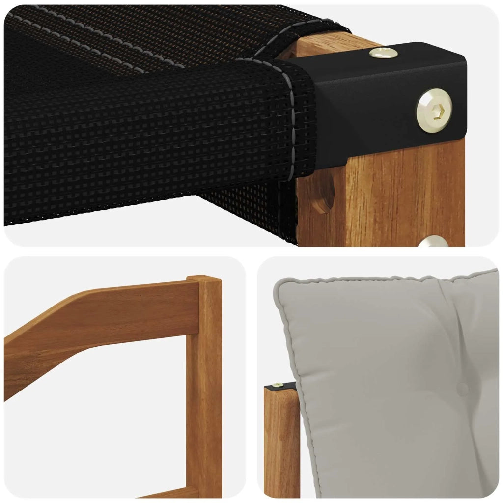 Set di divani da esterno 4 pcs Grigio Naturale e Chiaro 3369346