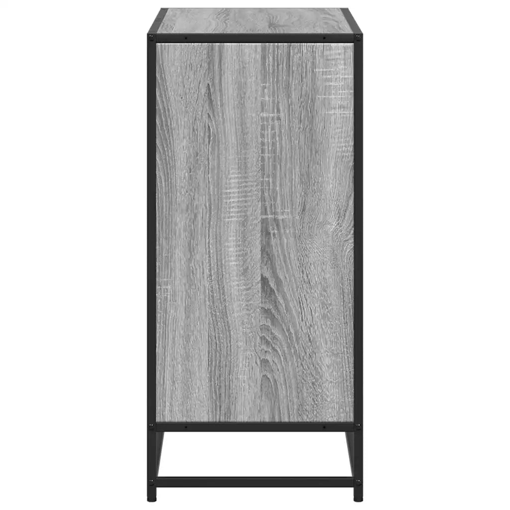 Libreria-Scaffale per Libri-Mobile di Stoccaggio Grigio Sonoma 80,5x35x76 cm in Legno Multistrato