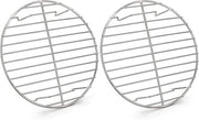 Set di raffreddamento per padelle a forma rotonda da 2 pezzi in acciaio inossidabile - 23 cm.