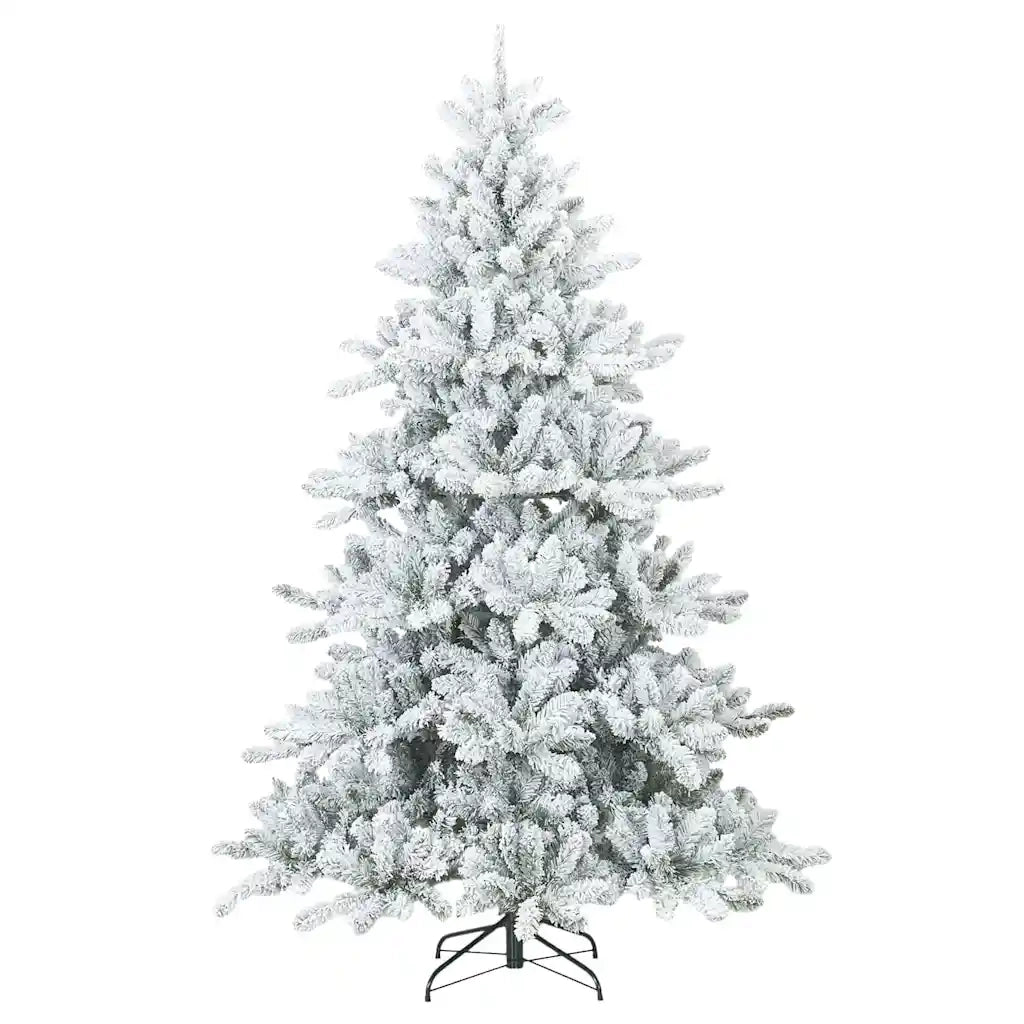 Albero di Natale | Decorazioni natalizie Artificiale con Rami Pieghevoli Bianco 180 cm