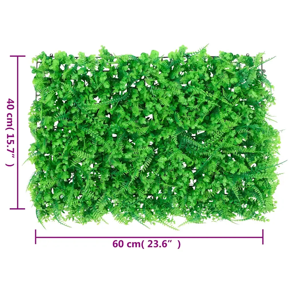 Â  Recinzione Foglie Felce ArtificialiÂ 6 pz Verde 40x60 cm
