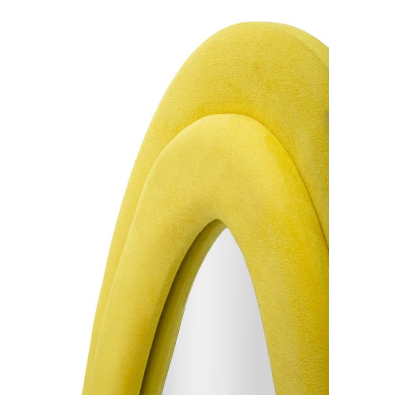 Specchio Da Muro Chanele Giallo cm 60x4x160