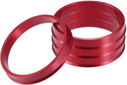 Set di Anelli di Accoppiamento Centrico in Lega di Alluminio - Rood - Diametro Esterno 66.1mm - Diametro Interno 60.1mm - Set da 4 - Elimina Vibrazioni - Adattamento Perfetto - Naafringen
