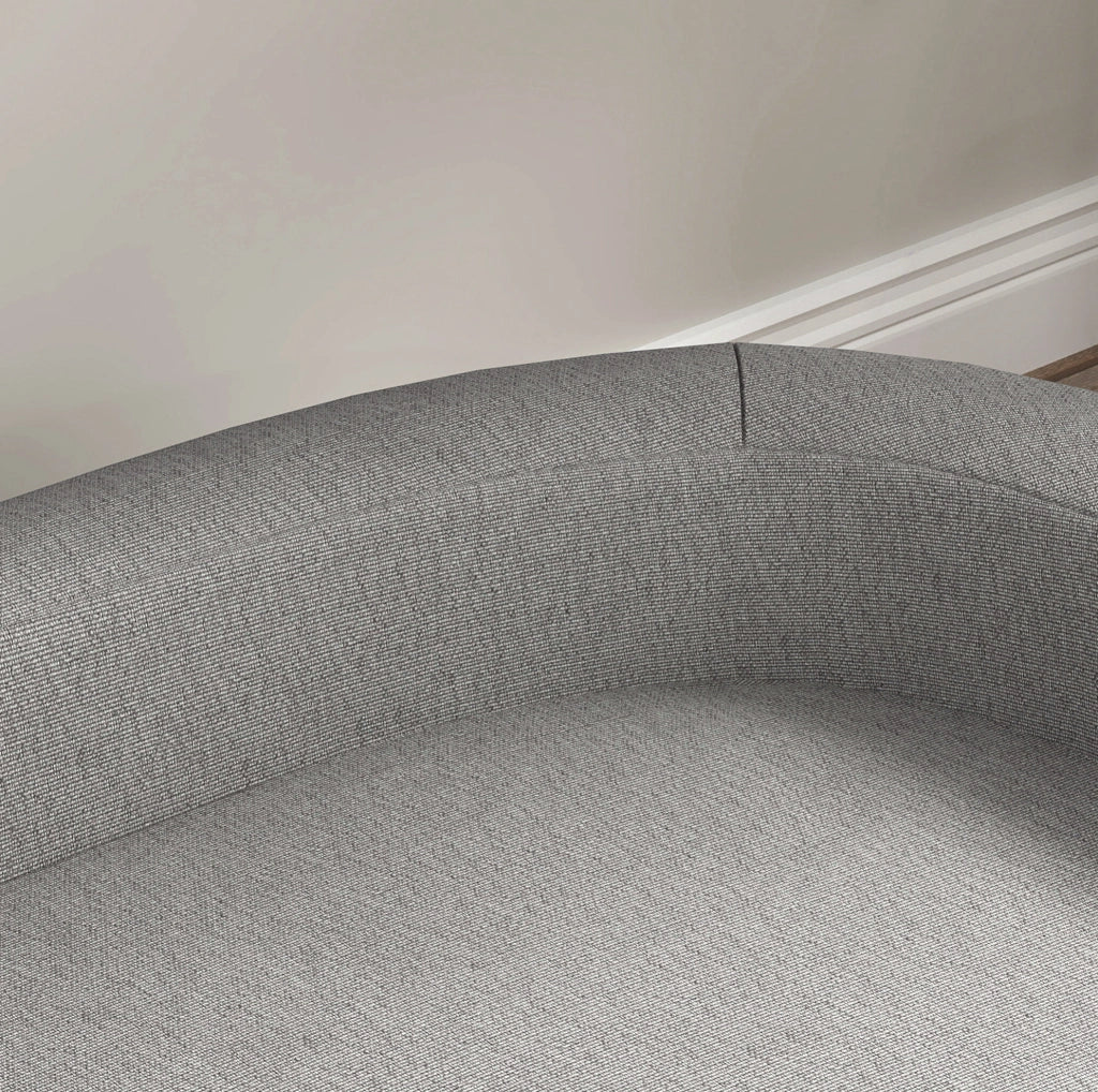 Divano per cani rialzato grigio con cuscino 98x67x25 cm
