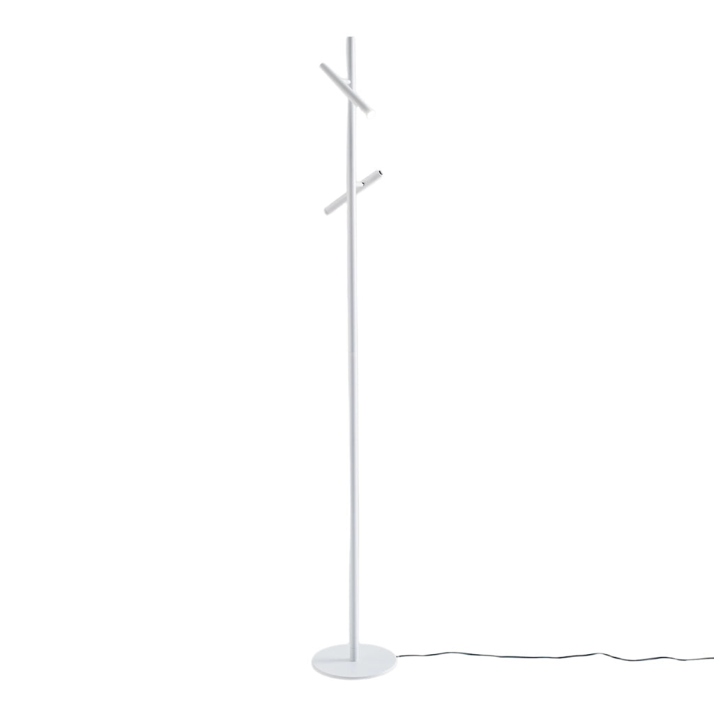 Lampada da Terra GPIB40 - Piantana Dimmerabile a LED 10,8W 3000K Orientabile in Alluminio Bianco Opaco - Gealuce