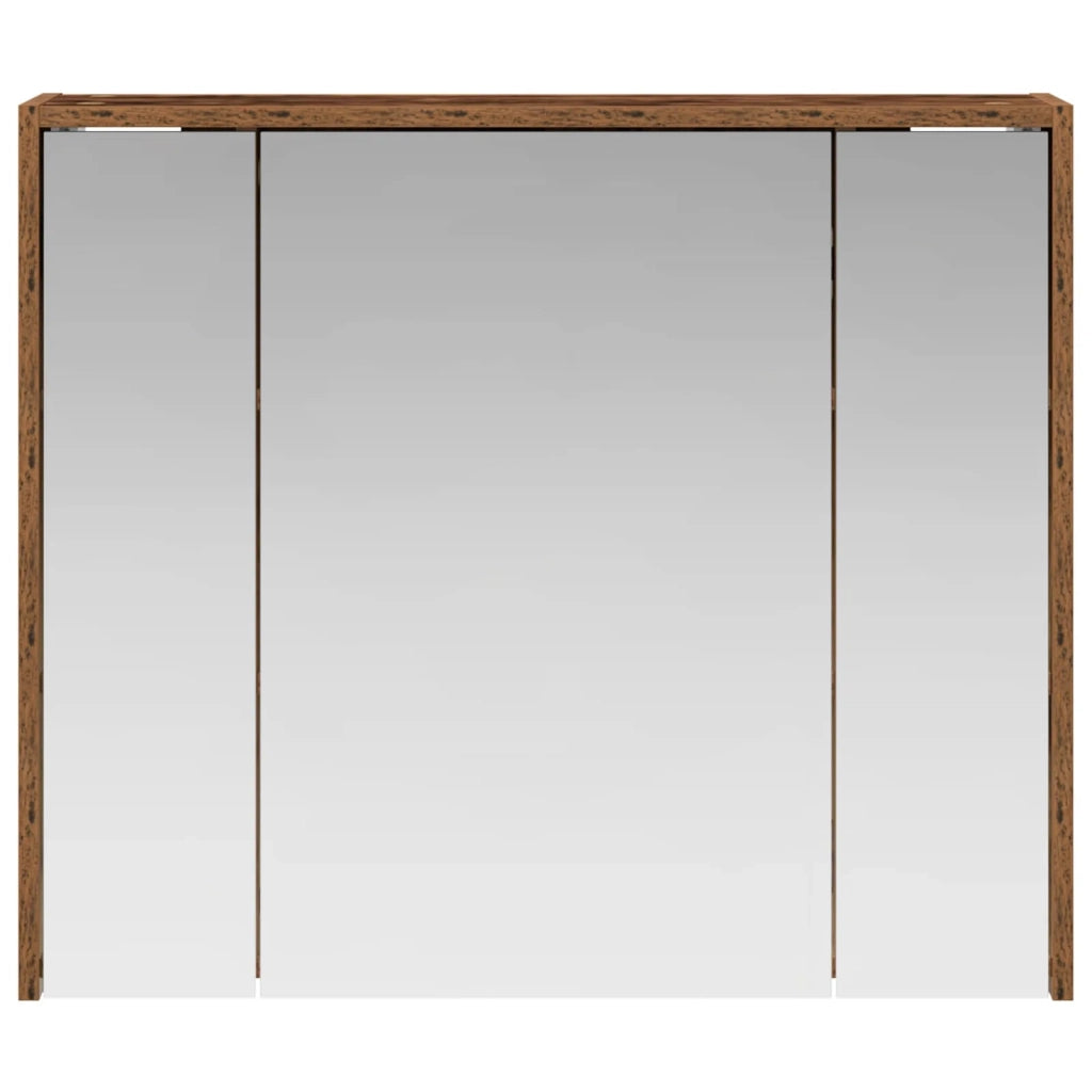 Mobiletto per specchio da bagno Legno vecchio 889173