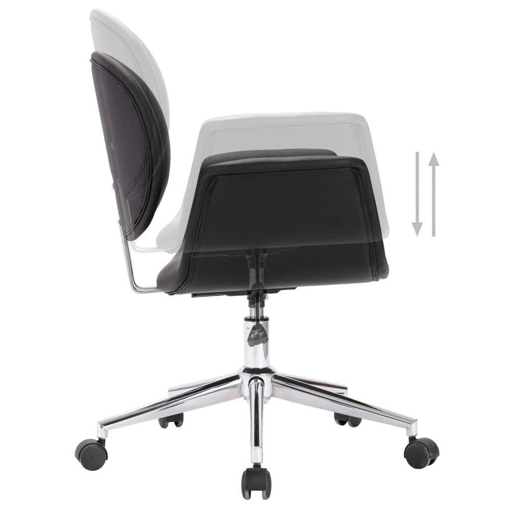 Sedie da Pranzo Girevoli 2 pz Nere in Similpelle cod mxl 31518