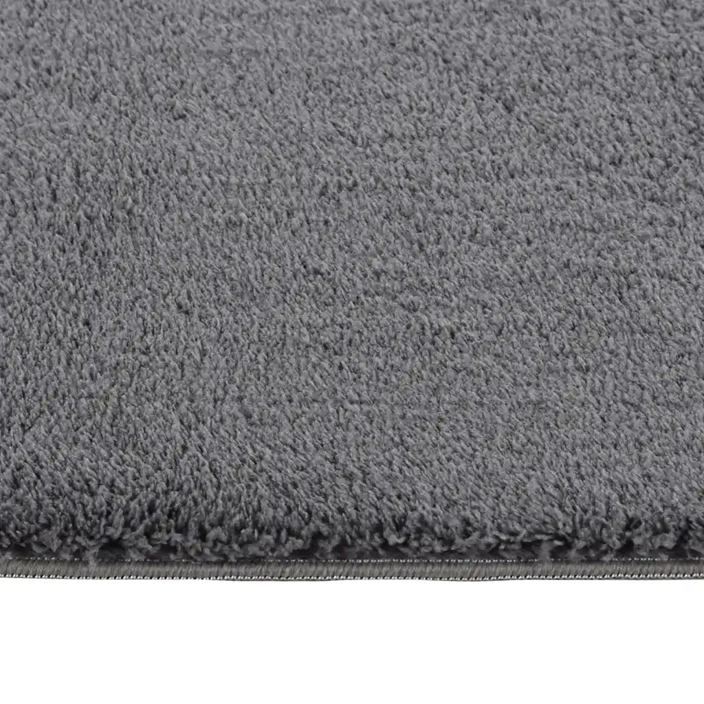Tappeto Soffice Pelo Corto 160x230 cm Antiscivolo Antracite 342190