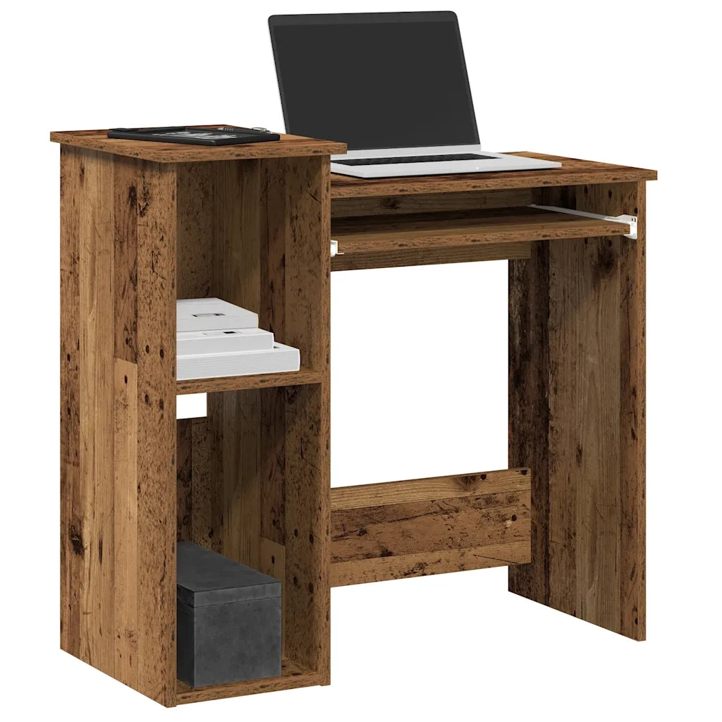 Scrivania Mensole Legno Vecchio 84x40x78 cm Legno Multistrato 860452