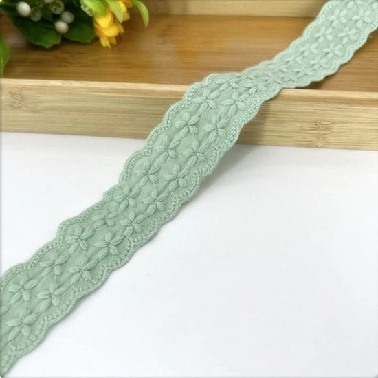 Decorazione di Tulle a Mano con Lint di Cotone 3 cm - 10 Colori disponibili