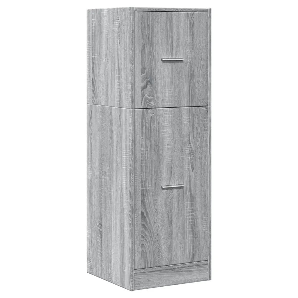 Armadietto da Farmacia Grigio Sonoma 40x41x118 cm in Truciolato 855201